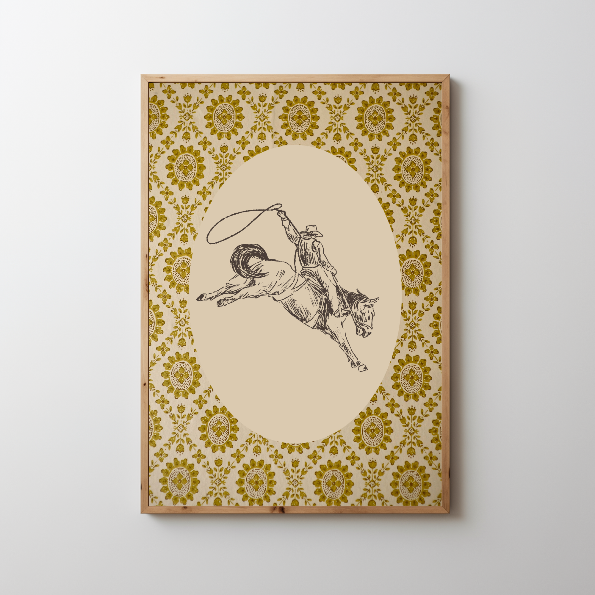 Antique Cowboy Art Print