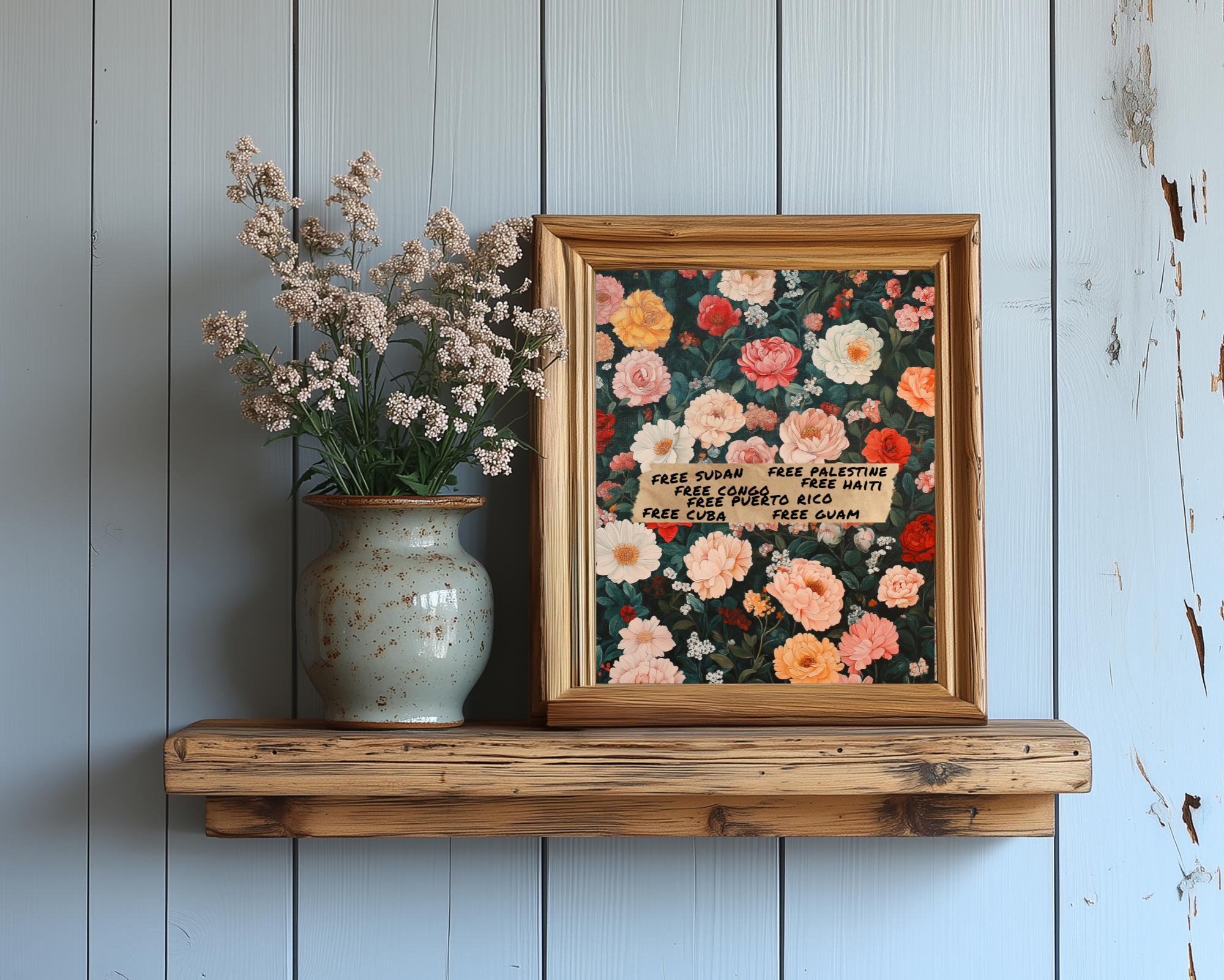 Floral Liberation Art Print