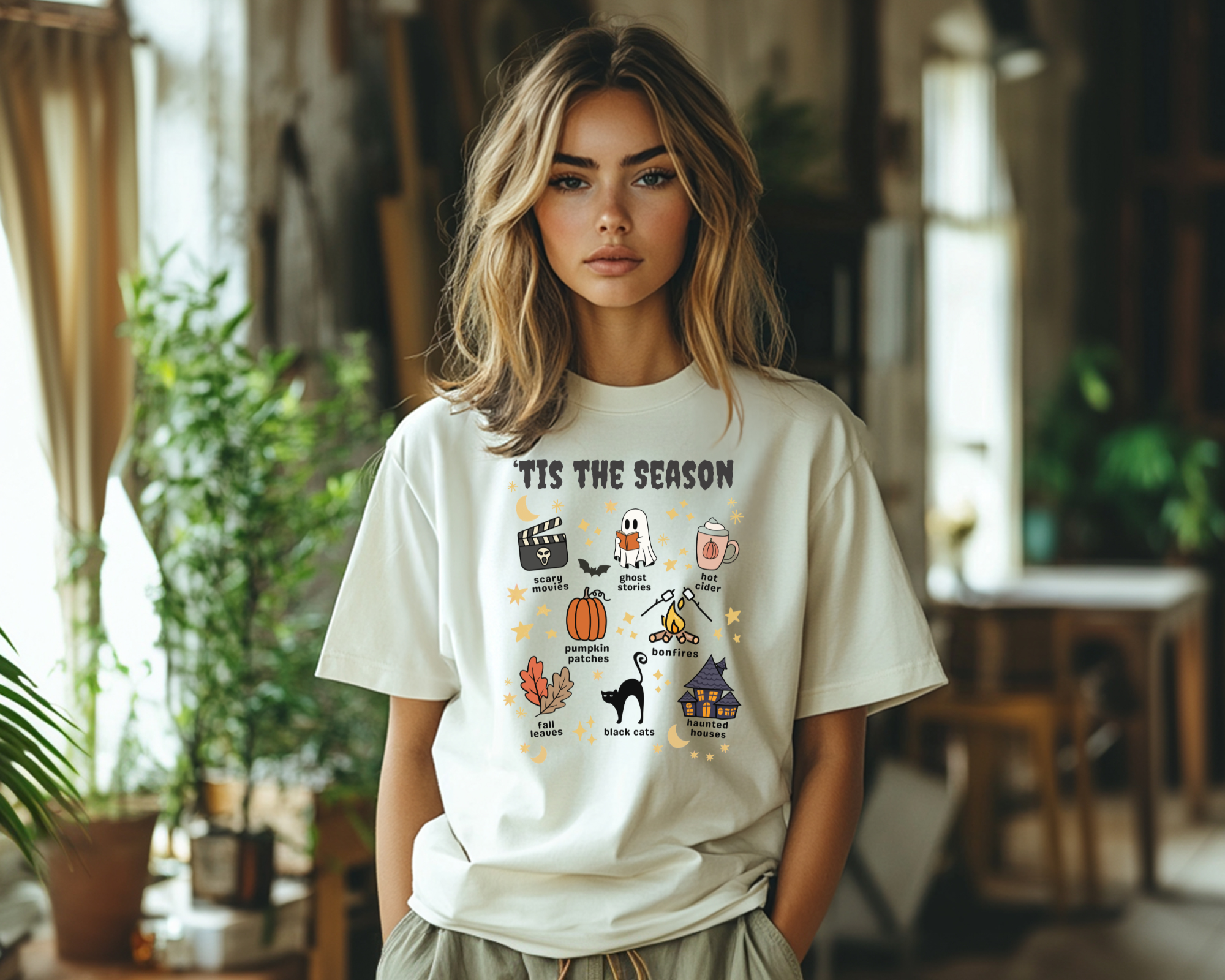 Trendy spooky season tshirt