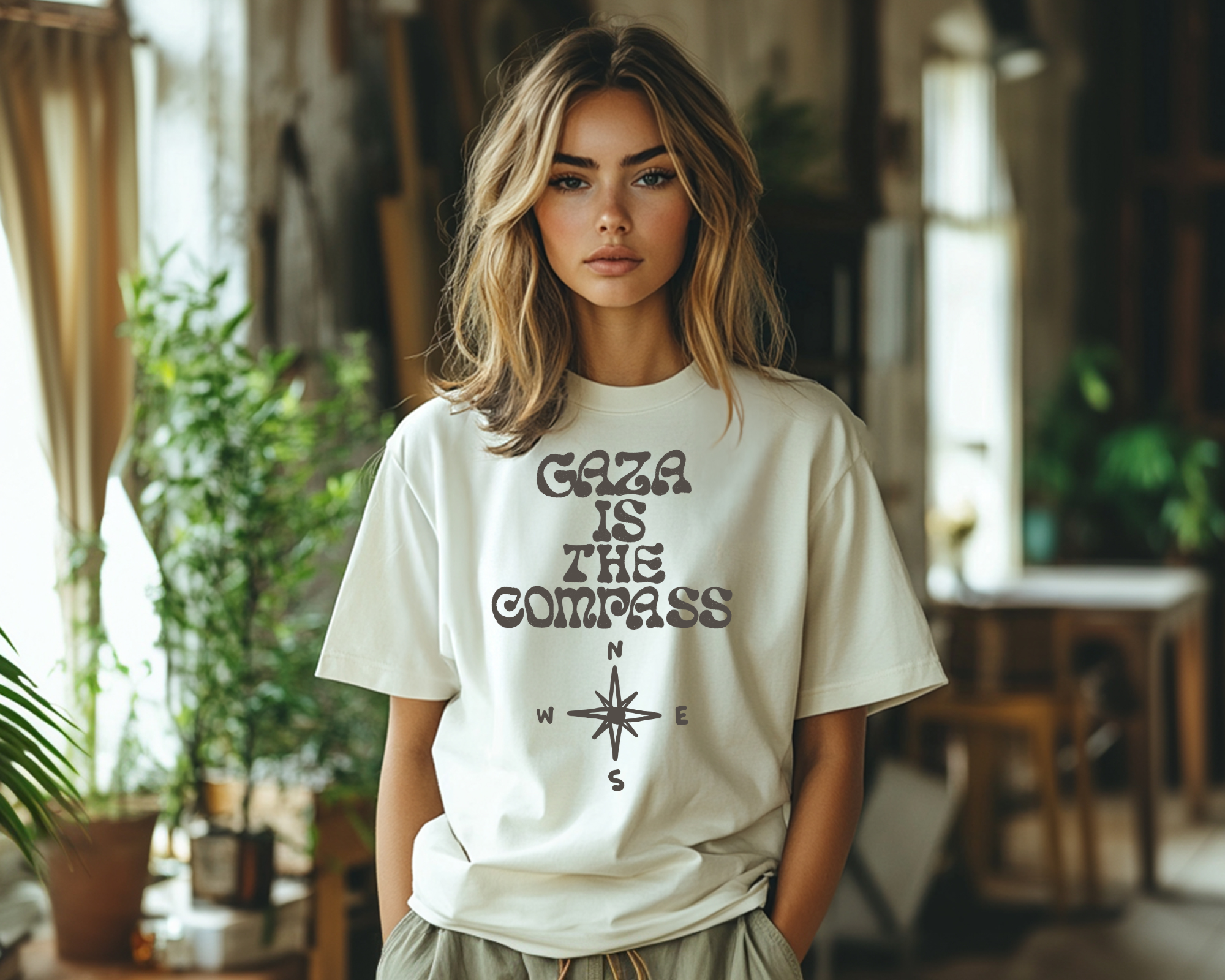 Gaza Is The Compass t-shirt