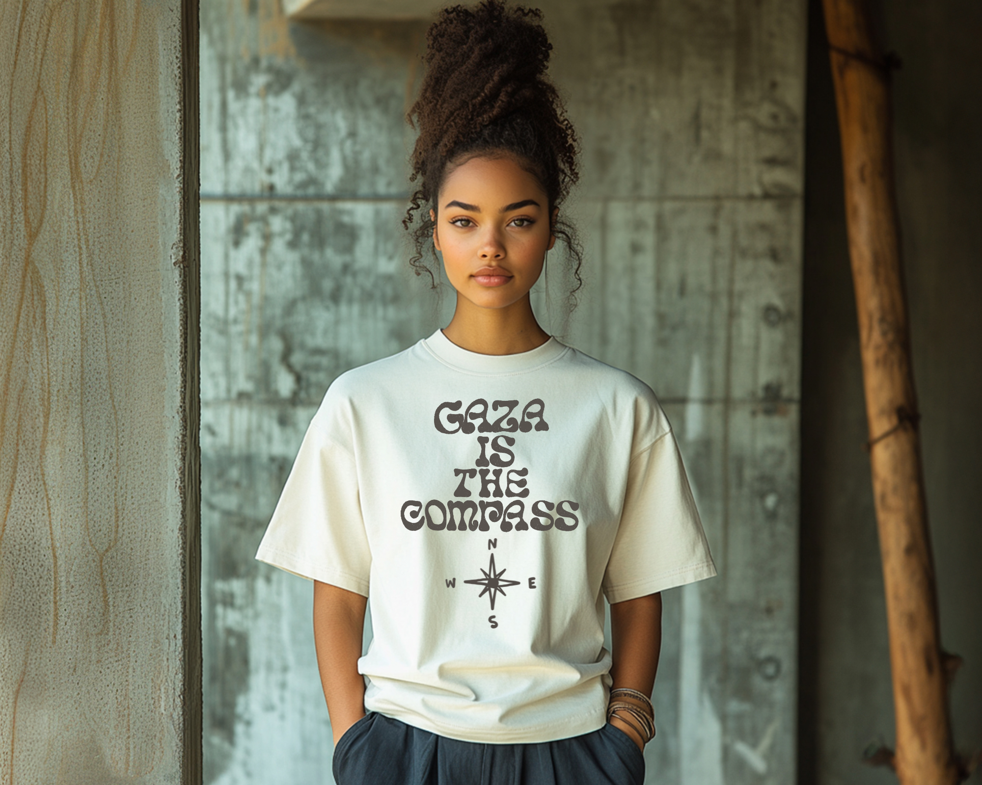 Gaza Is The Compass t-shirt