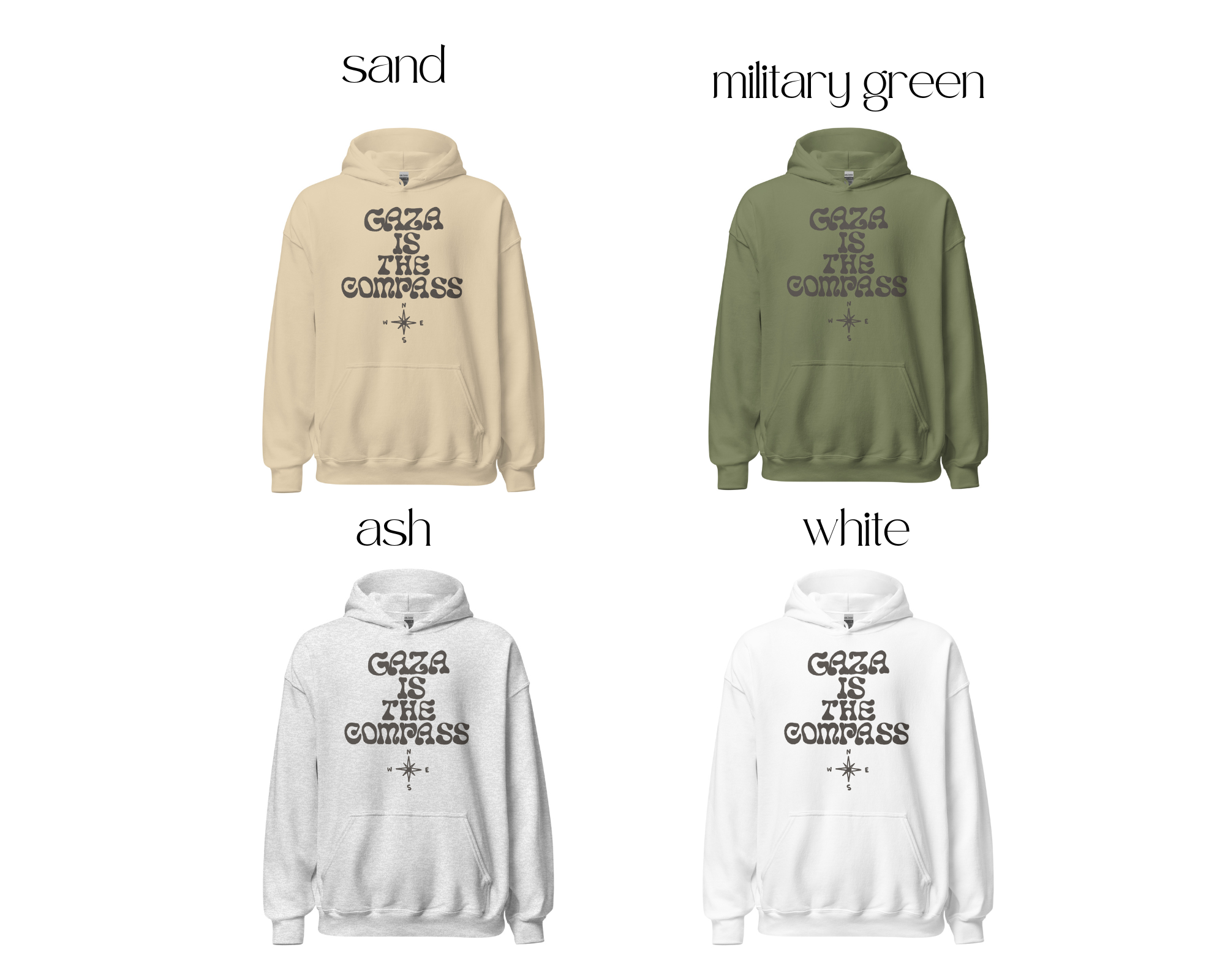 Gaza Is The Compass Hoodie