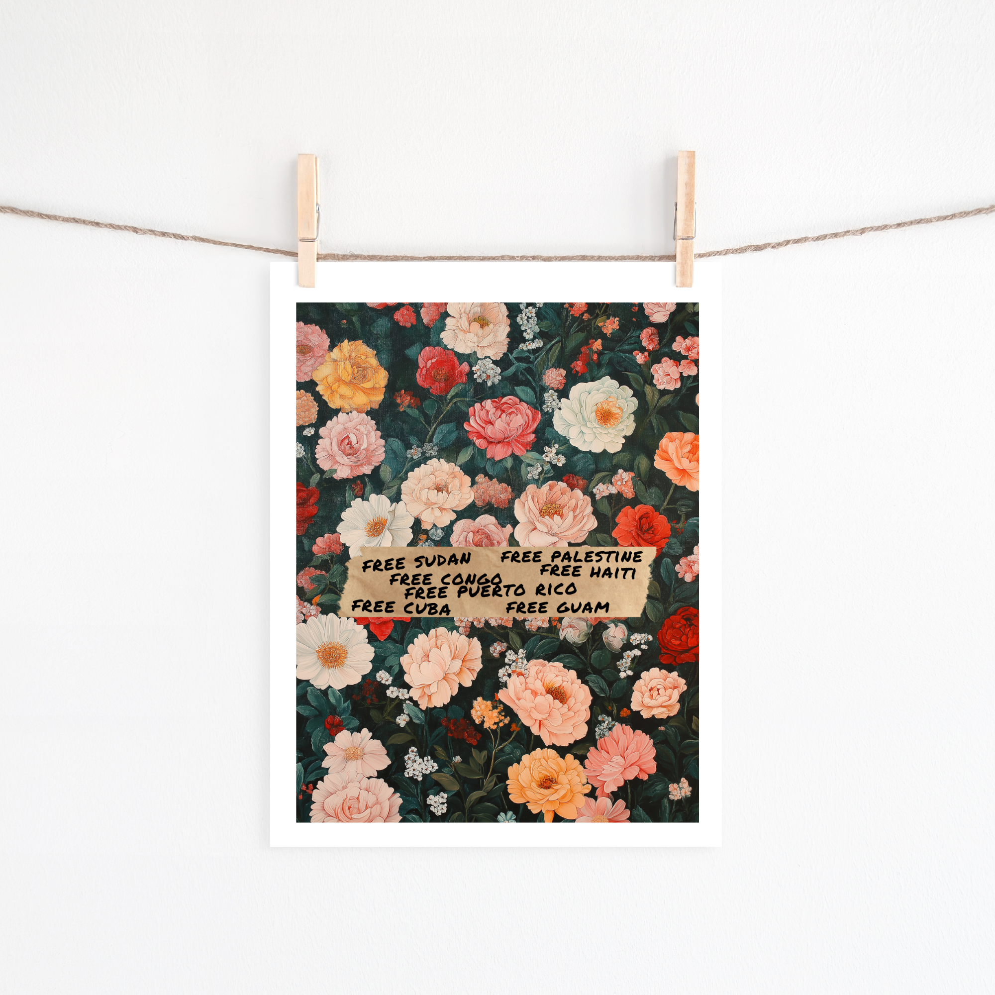 Floral Liberation Art Print