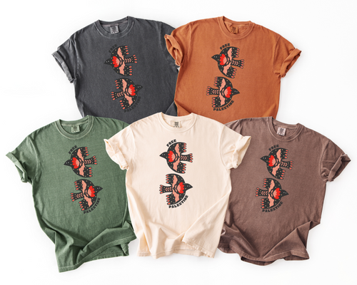 2 Doves Free Palestine t-shirt