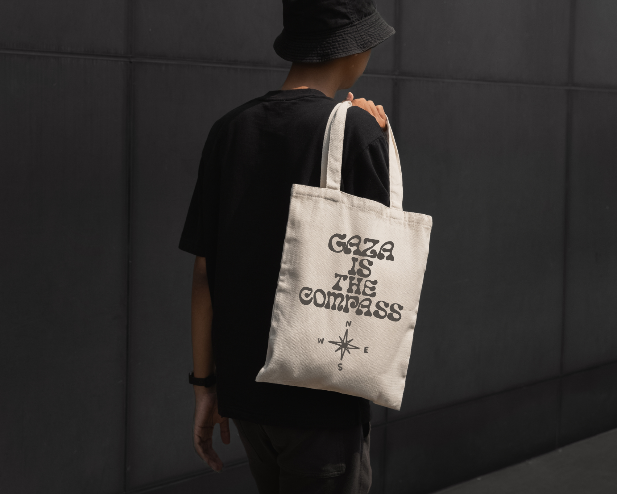 Gaza Is The Compass Eco Tote Bag