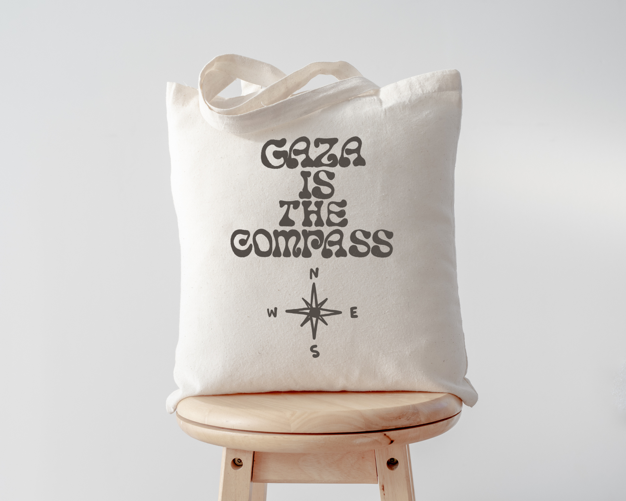 Gaza Is The Compass Eco Tote Bag