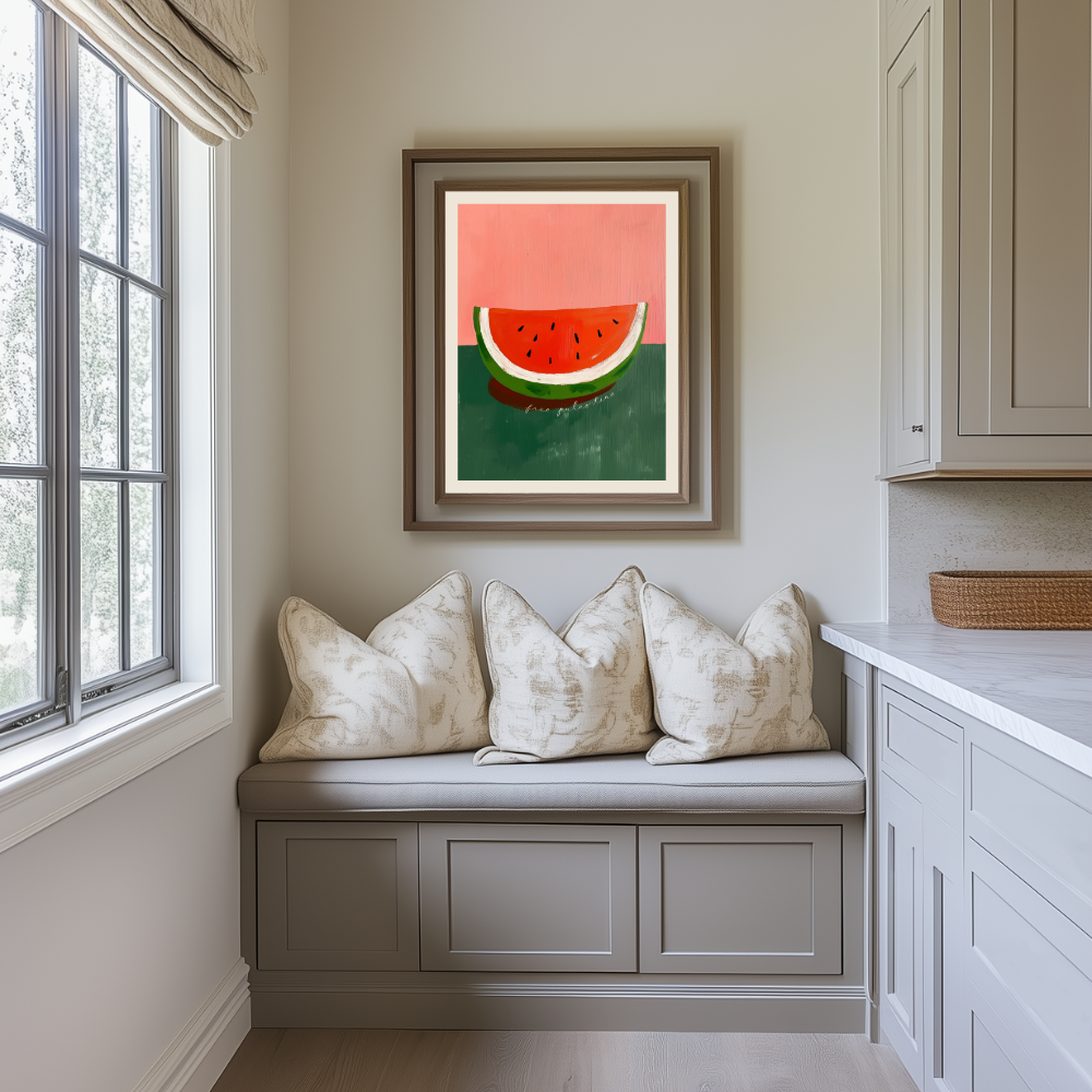 Free Palestine digital watermelon art