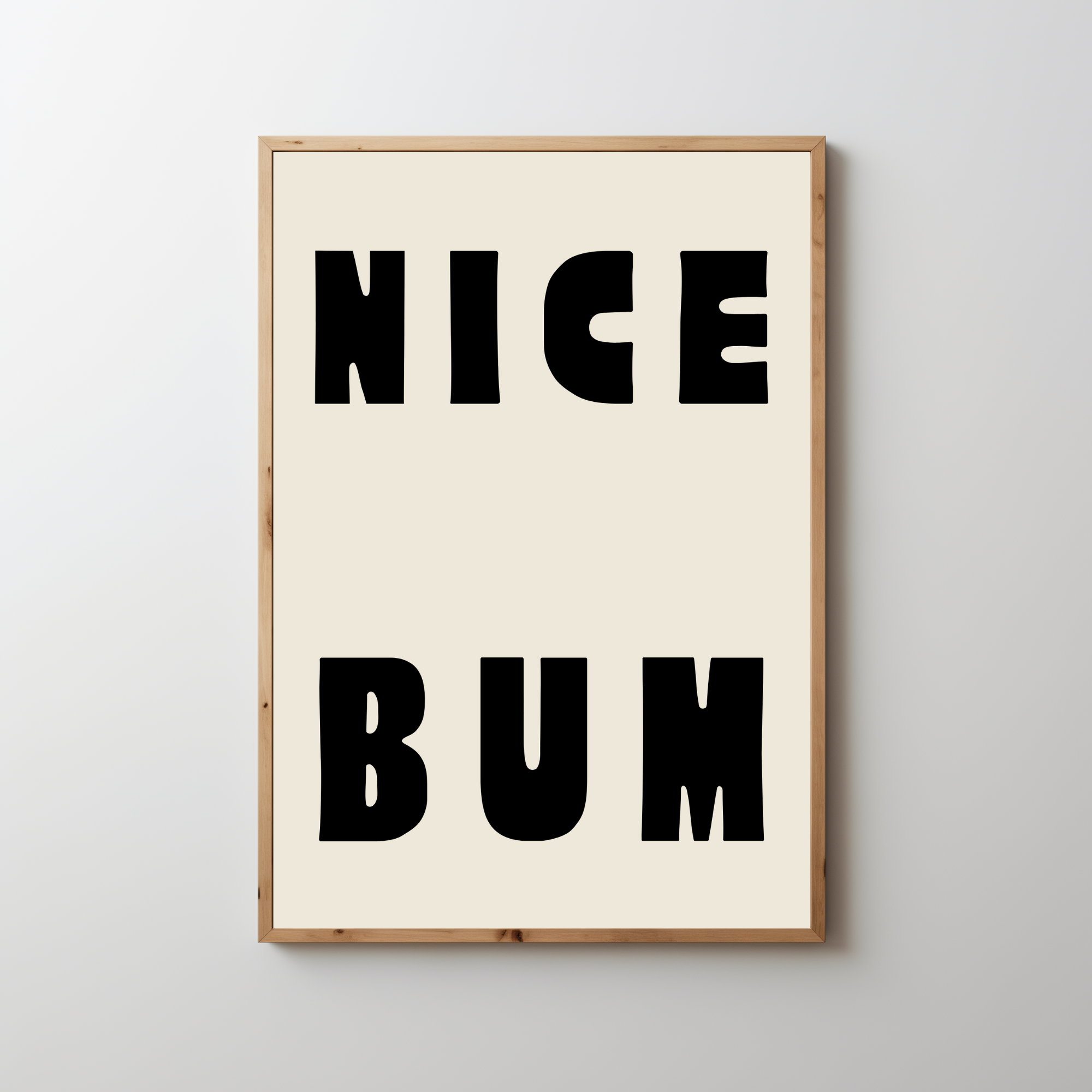 NICE BUM Bathroom wall art