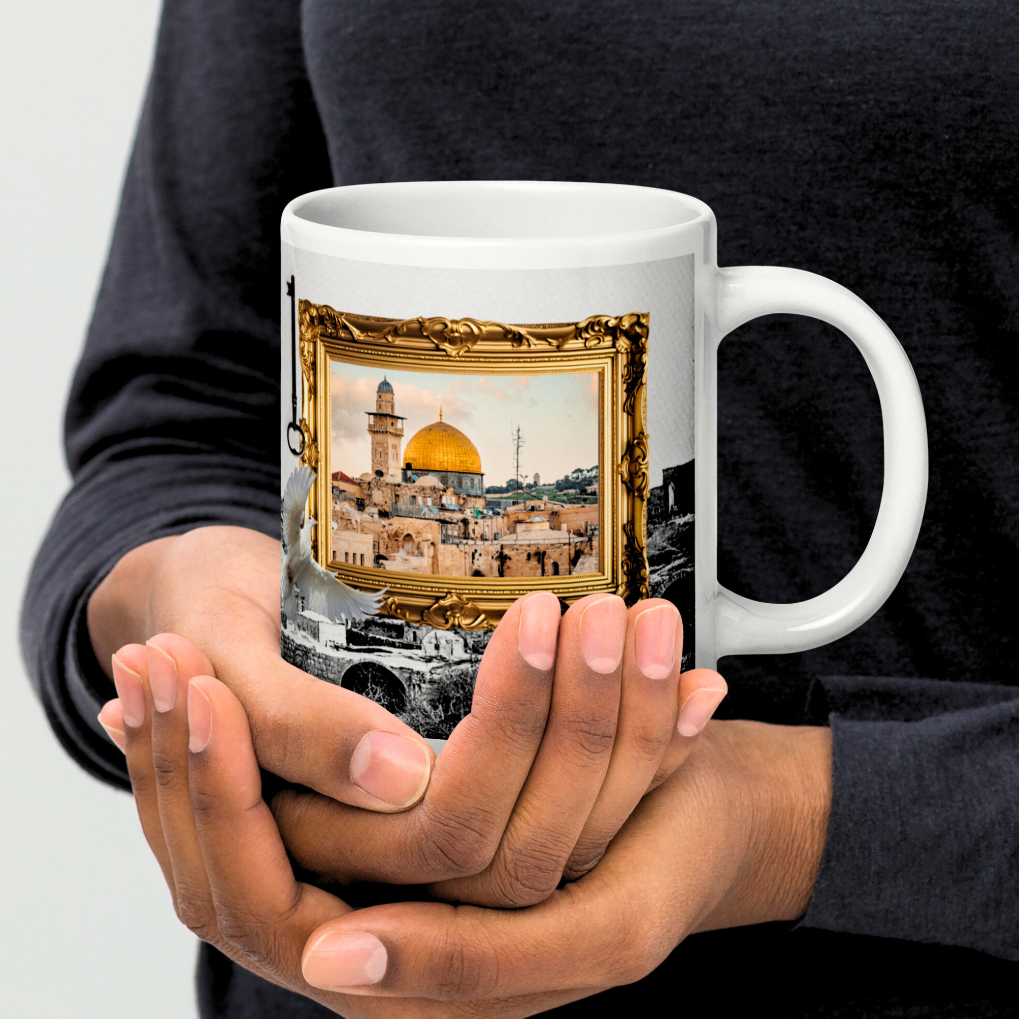 Palestine collage mug