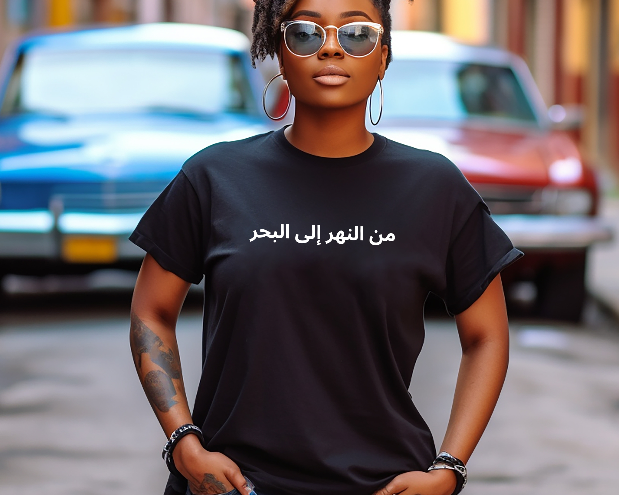From the River to the Sea Arabic writing