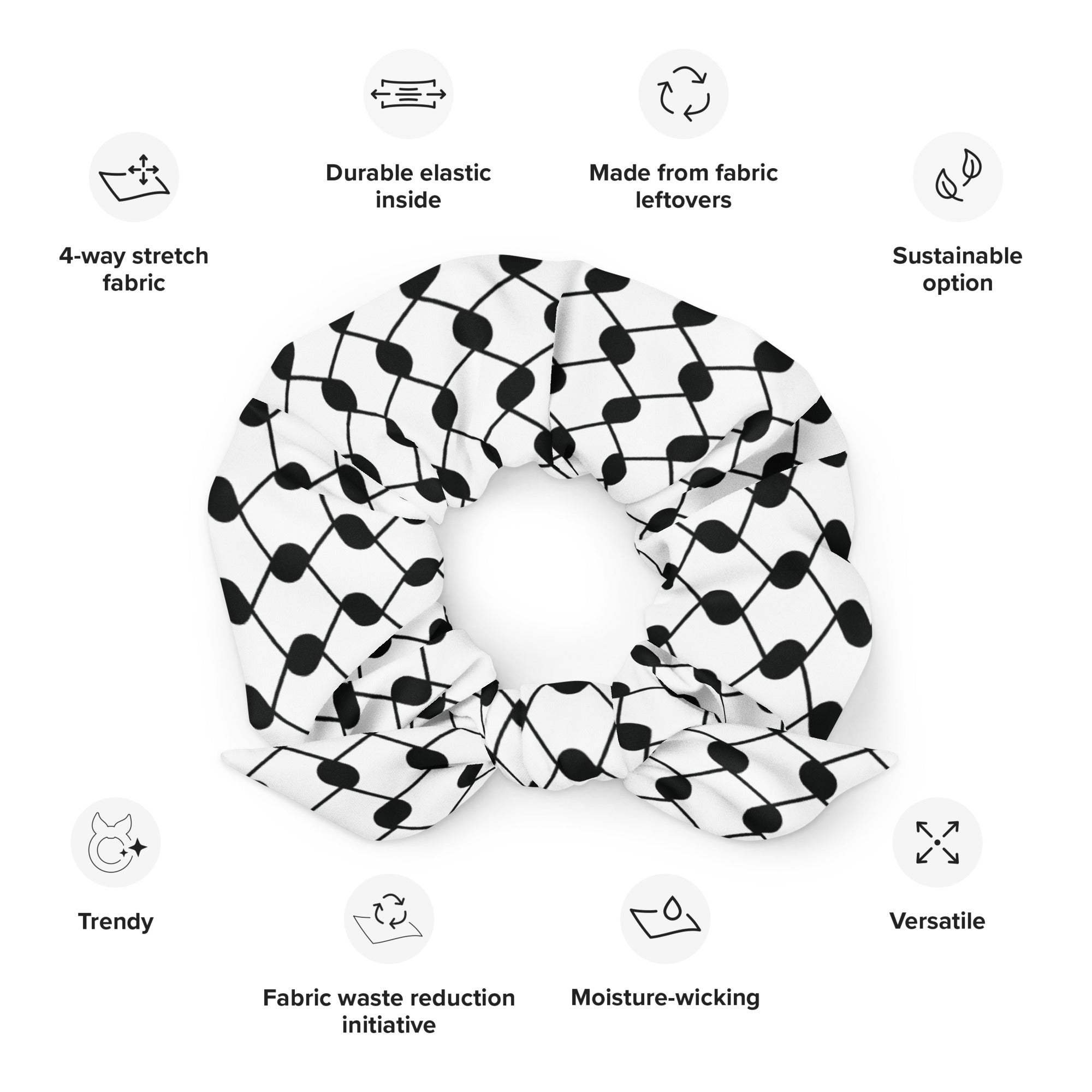 Keffiyeh scrunchie