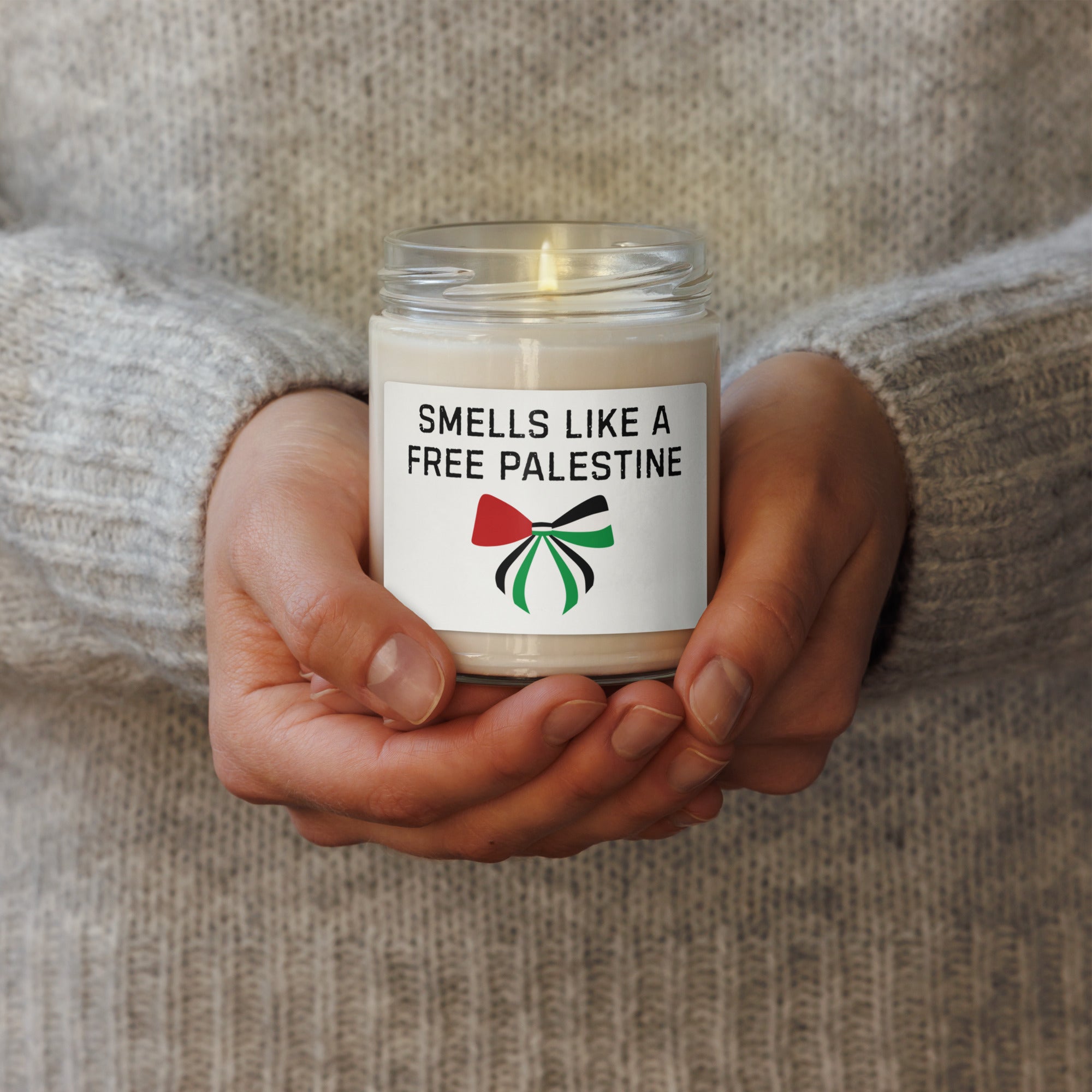 Palestine soy candle