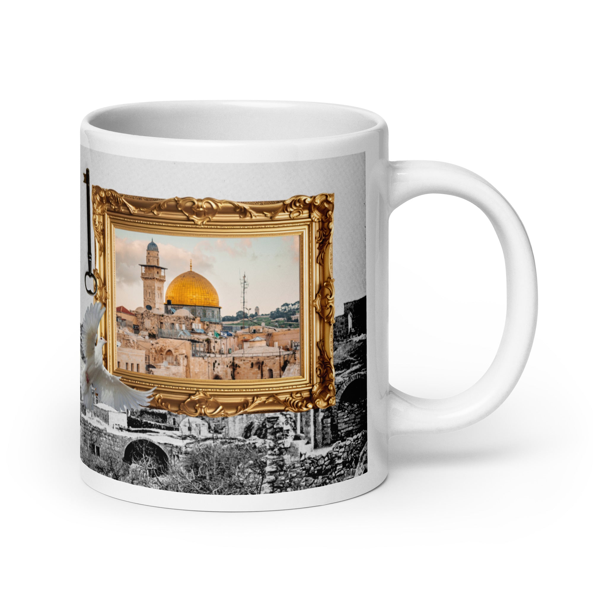 Palestine collage mug